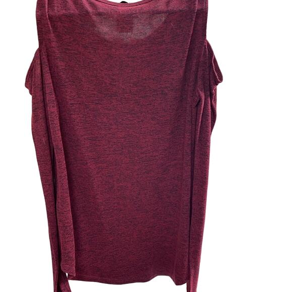 NWOT Hollister Cold Shoulder Burgundy Sweater XS - Picture 2 of 3